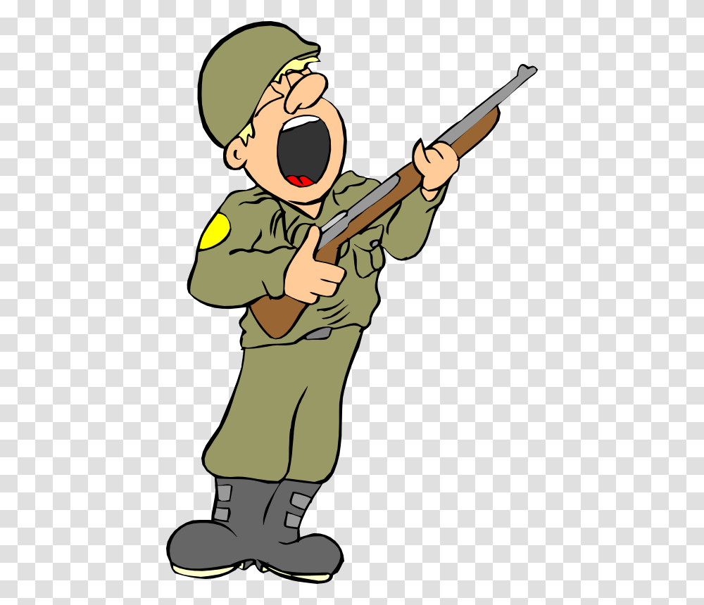 Army Clipart Army Guy, Person, Weapon, Photography, Hunting Transparent Png