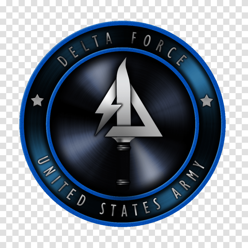 Army Delta Force Military, Logo, Trademark, Emblem Transparent Png