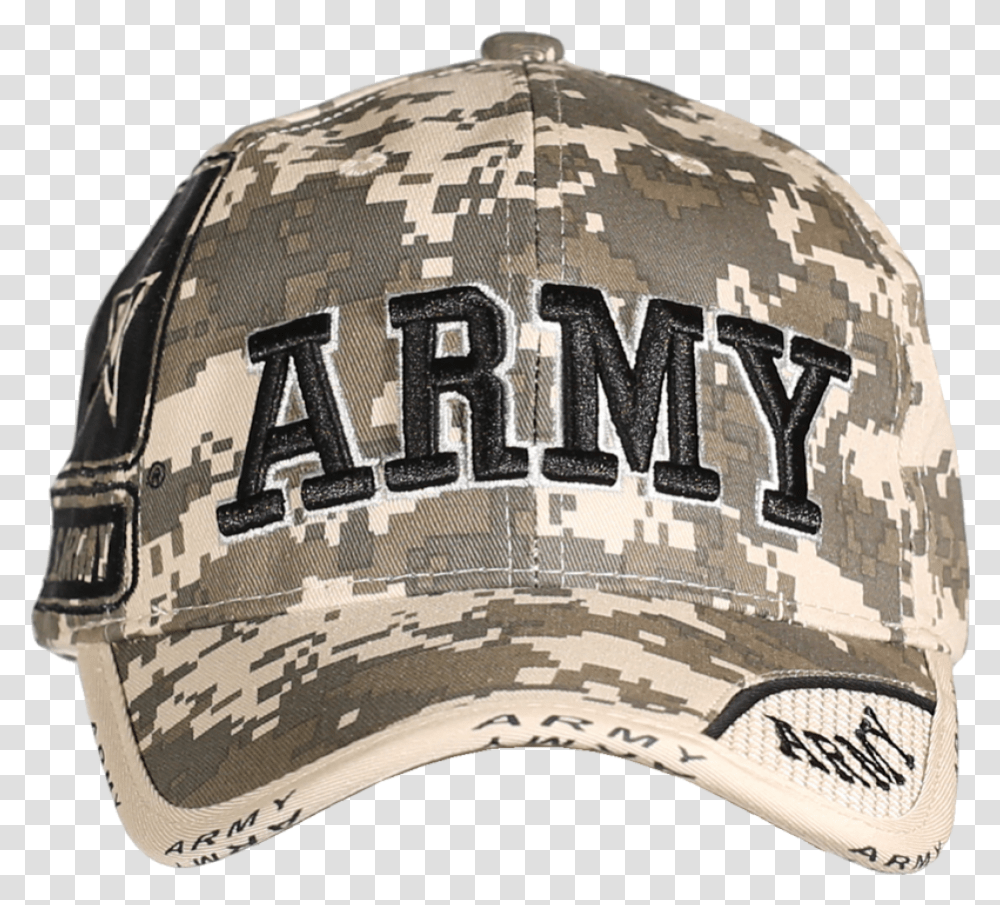 Army Digital Camo Hat Army Camo Baseball Caps, Clothing, Apparel, Military Uniform, Helmet Transparent Png
