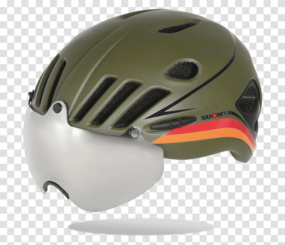 Army Green Black Suomy, Apparel, Helmet, Crash Helmet Transparent Png