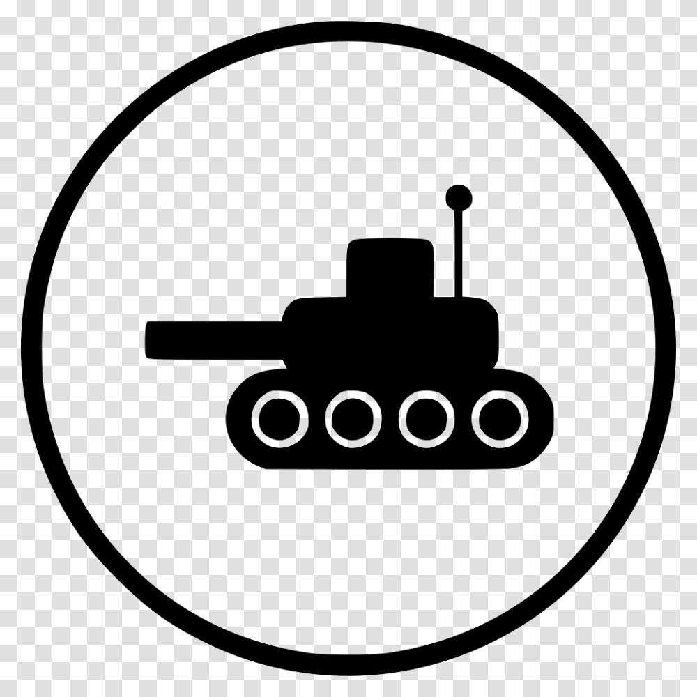 Army Gun Tank Vehicle War Weapon, Label, Lawn Mower Transparent Png