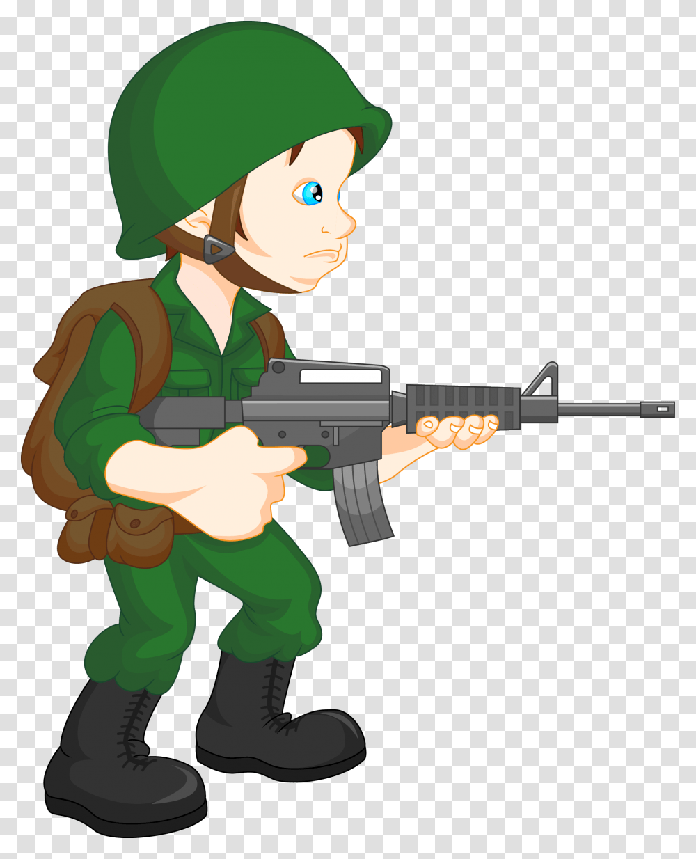 Army Guy At Getdrawings Shooting Soldier Clipart, Person, Human, Gun, Weapon Transparent Png