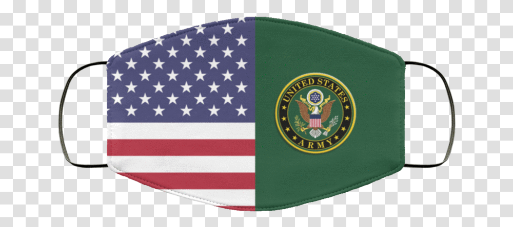 Army Logo Face Mask Us Army, Label, Text, Symbol, Flag Transparent Png