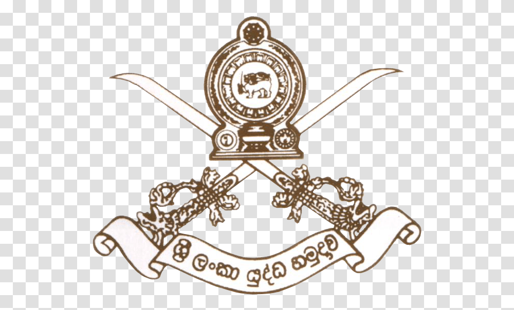 Army Logos Blogtitle Srilanka Army Logo, Symbol, Trademark, Badge, Cross Transparent Png