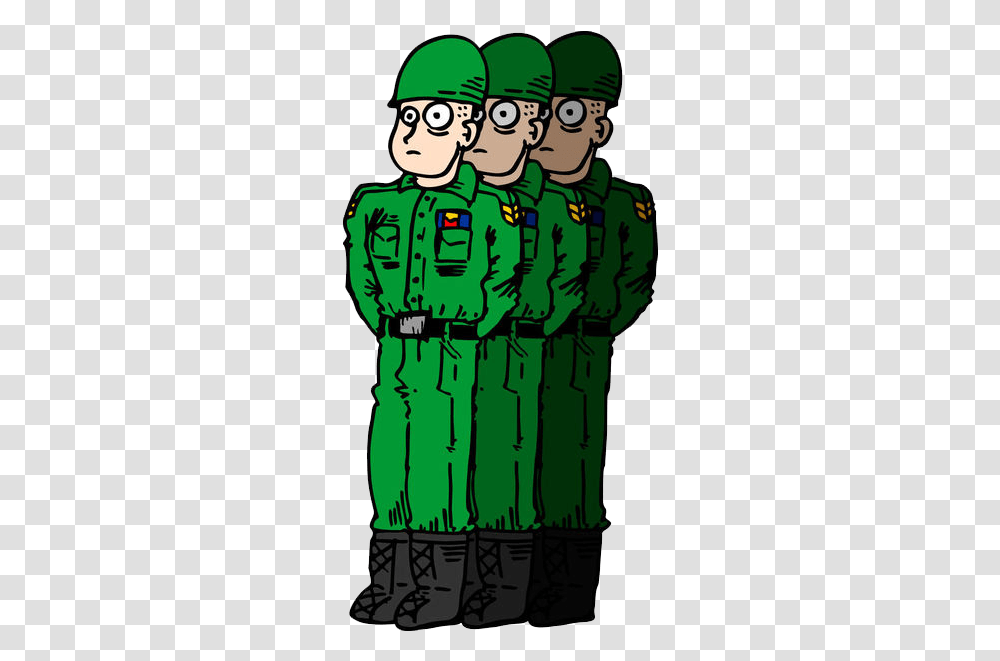 Army Men Soldier Cartoon Drawing Army Line Cartoon, Person, Military Uniform, Armored, People Transparent Png