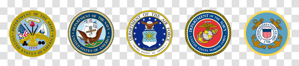 Army Navy Air Force Marines Coast Guard, Logo, Trademark, Badge Transparent Png