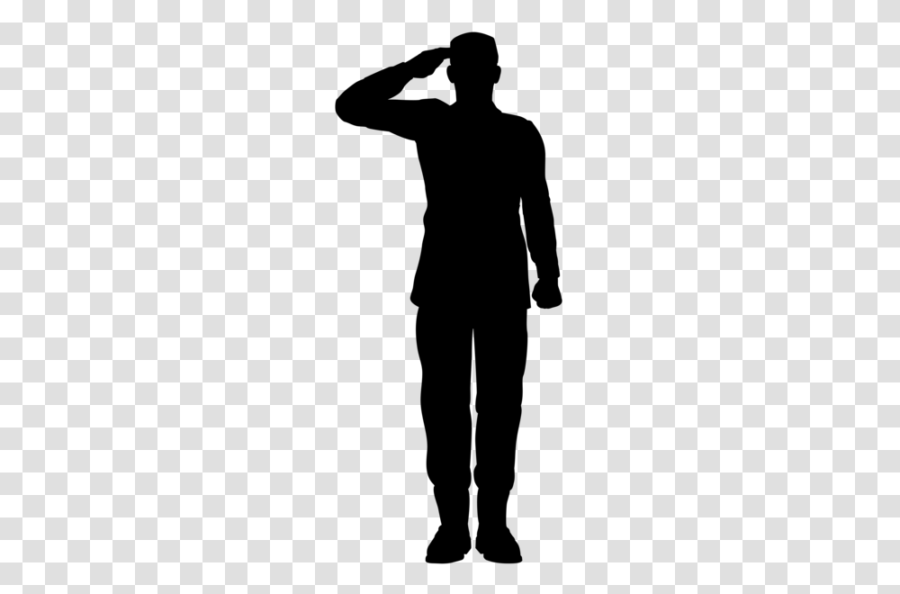 Army Soldier Saluting Silhouette Clip Art Image Cakes, Gray, World Of Warcraft Transparent Png