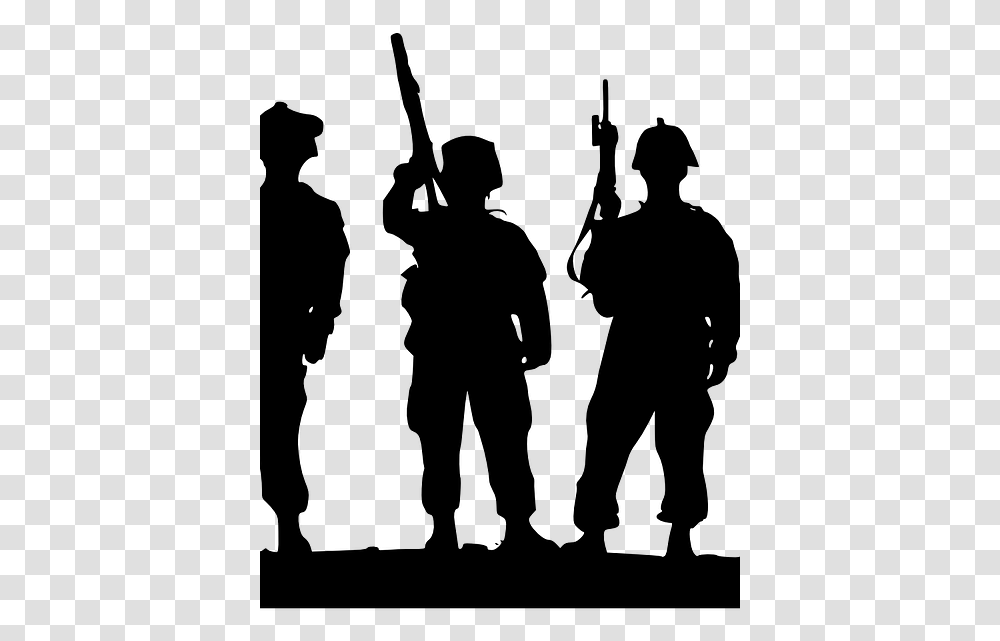 Army Soldiers Silhouette, Gray, World Of Warcraft Transparent Png