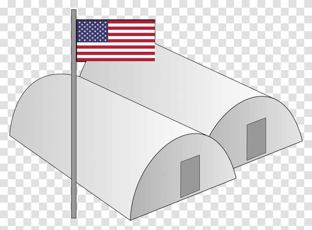 Army Usa Barracks Base Military Simple, Flag Transparent Png