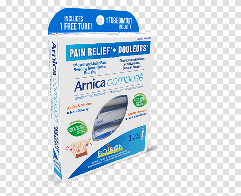 Arnica Compos Relieves Muscle And Joint Pain Bruises Hamamlis Compos, First Aid, Flyer, Poster, Paper Transparent Png