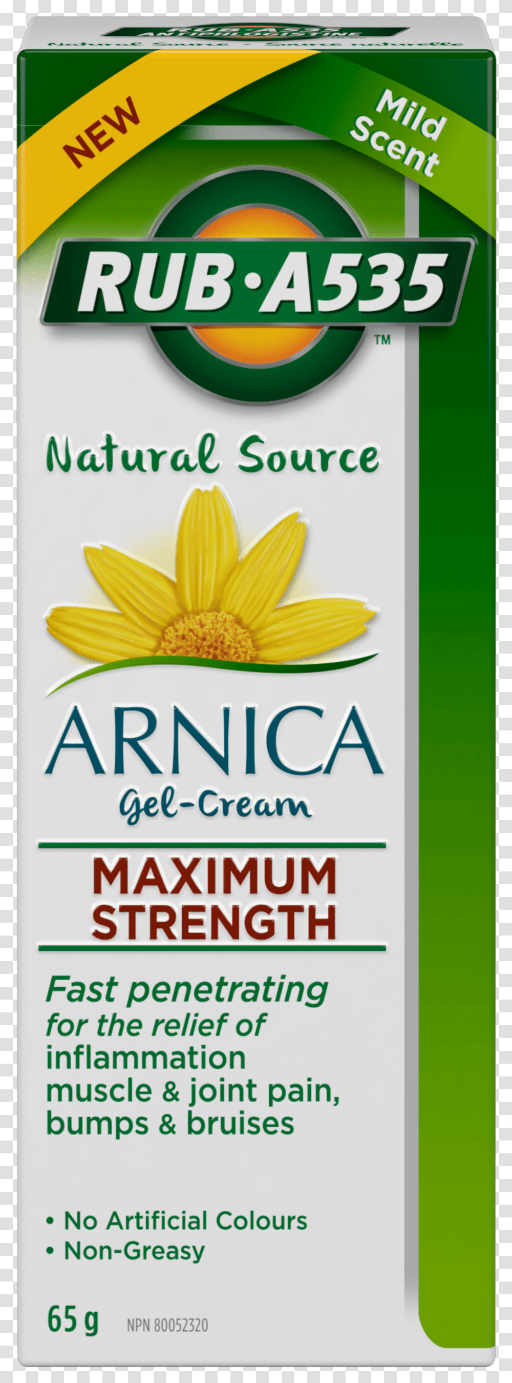 Arnica Gel Cream Rub, Plant, Flower, Label Transparent Png