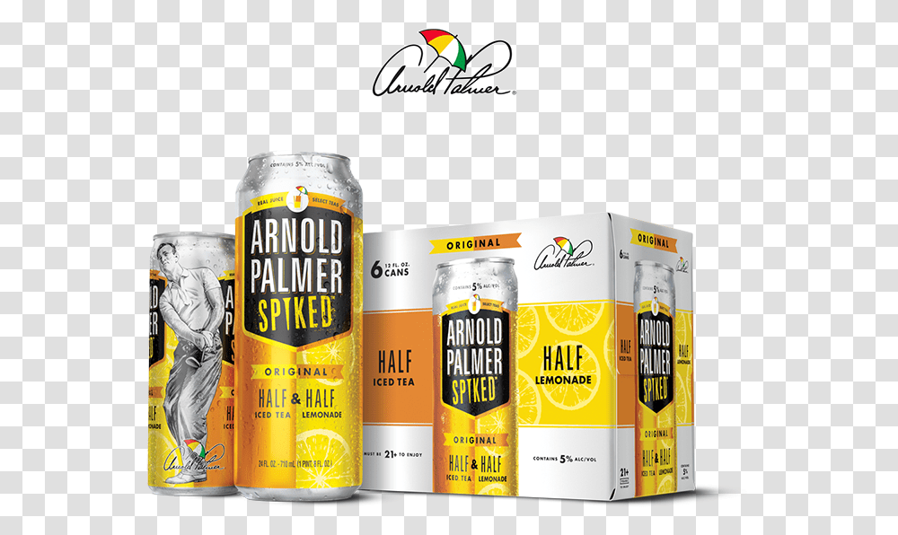 Arnold Palmer Spiked Cans Arnold Palmer Alcoholic Drink, Person, Human, Tin, Soda Transparent Png