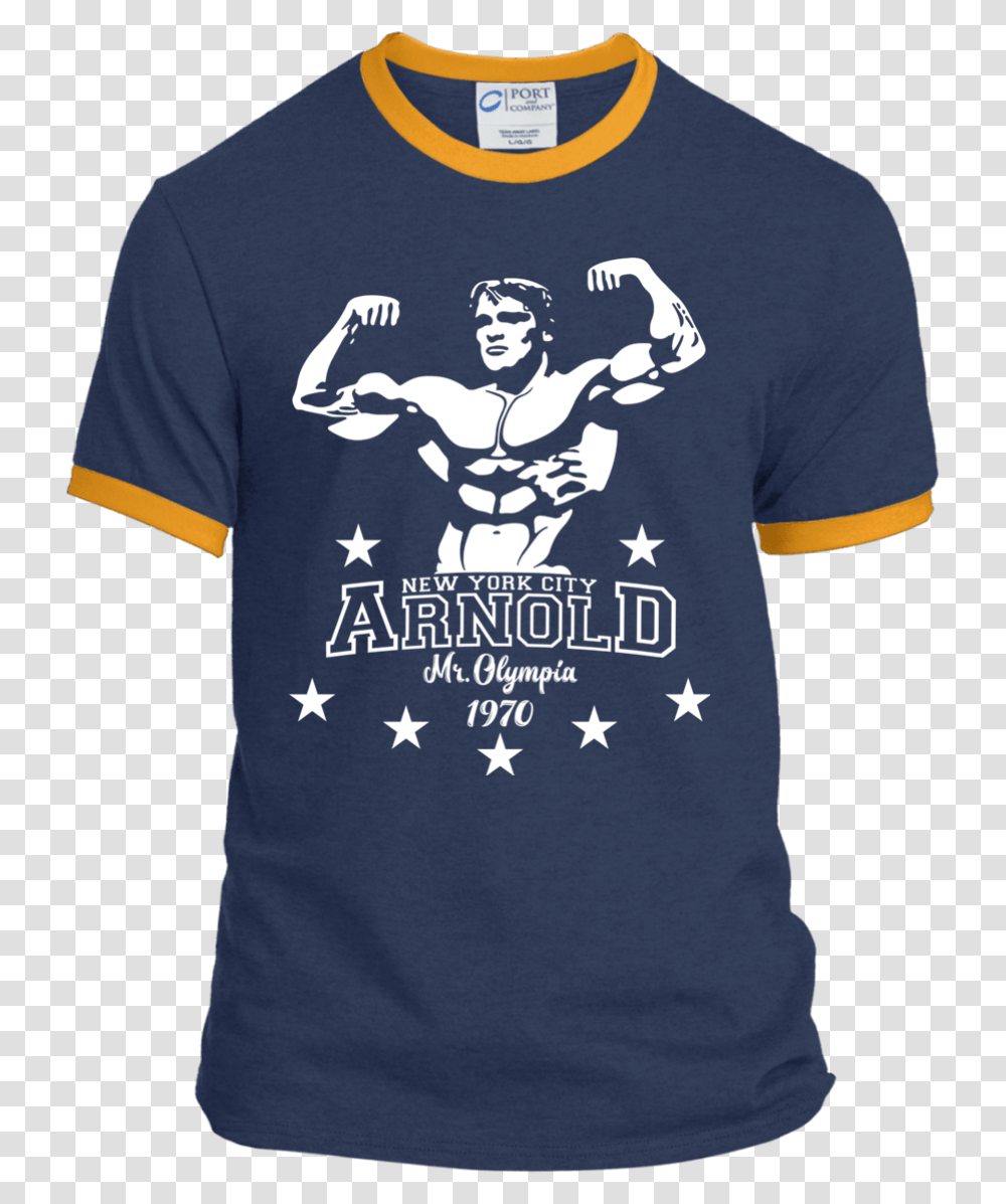 Arnold Schwarzenegger Bodybuilding Shirt, Apparel, Sleeve, T-Shirt Transparent Png