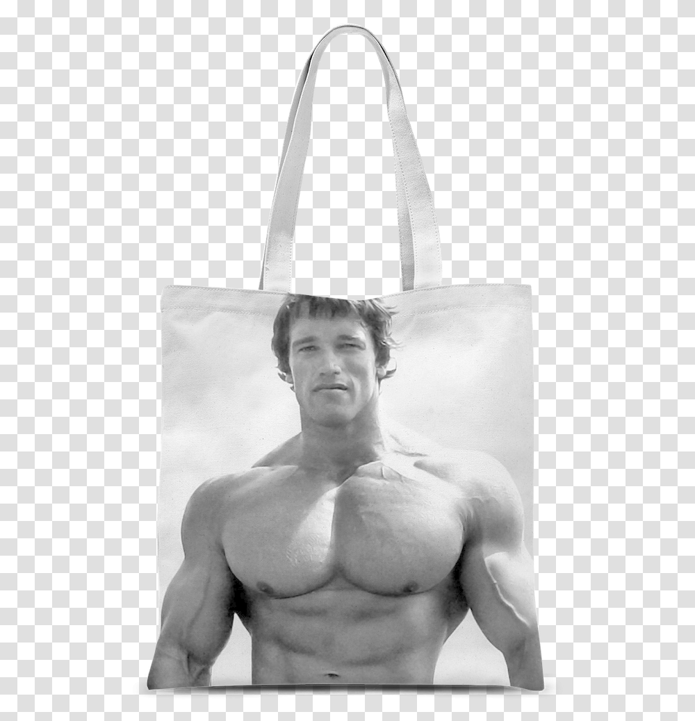 Arnold Schwarzenegger Classic Sublimation Tote Bag Arnold Schwarzenegger Peak Bodybuilding, Person, Human, Shopping Bag Transparent Png