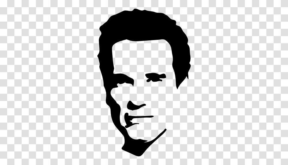 Arnold Schwarzenegger Descargar Iconos Gratis, Stencil, Person, Human, Bird Transparent Png