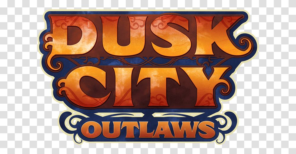 Around For Dusk City Outlaws Logo, Word, Alphabet, Text, Food Transparent Png