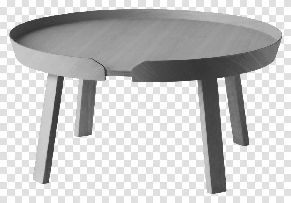 Around Large Dark Grey Muuto Around Coffee Table Large Dark Grey, Furniture, Chair, Tabletop, Dining Table Transparent Png