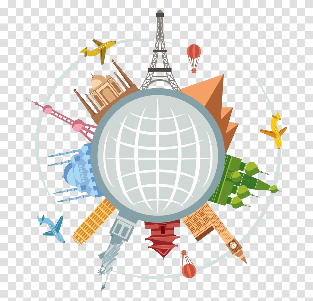 Around The World, Chandelier, Lamp, Astronomy, Outer Space Transparent Png