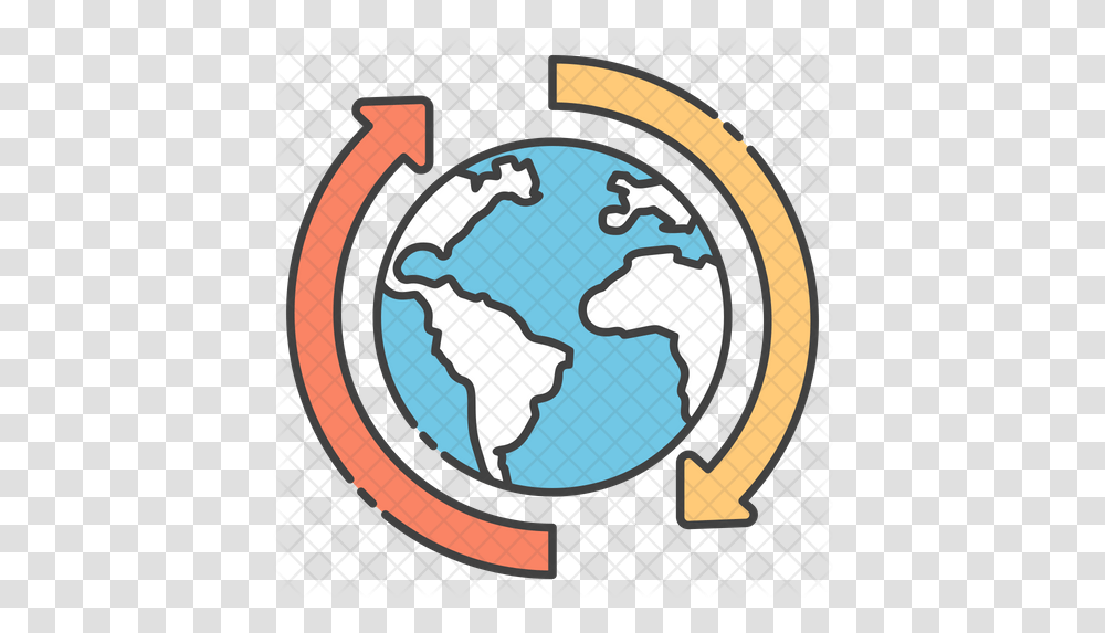 Around World Icon Clip Art, Outer Space, Astronomy, Universe, Planet Transparent Png