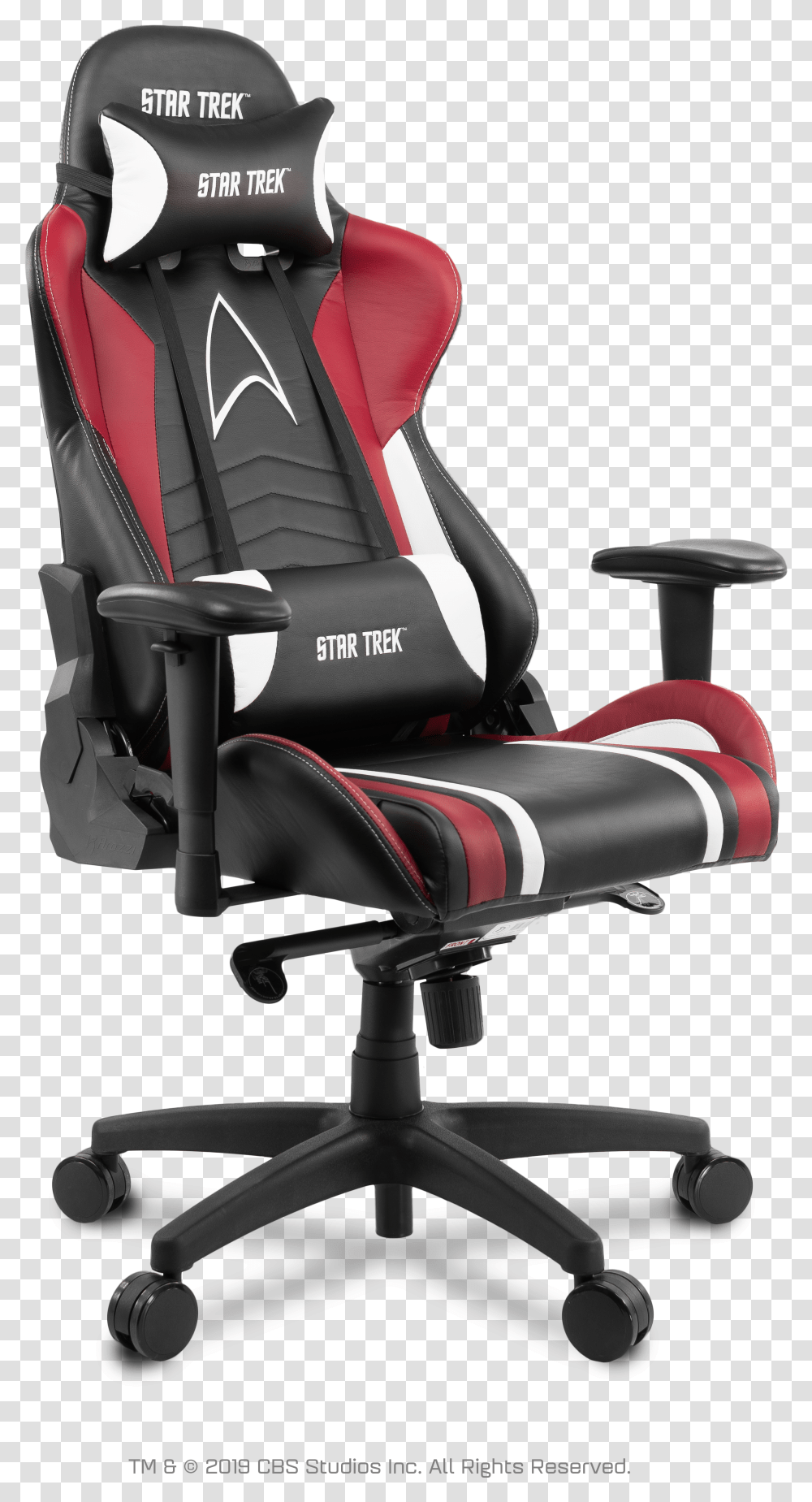 Arozzi Gaming Chair Star Trek Edition Red Transparent Png