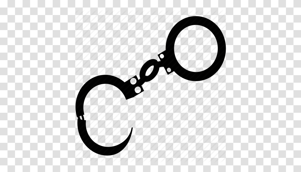 Arrest Crime Handcuff Manacles Prisoner Shackles Speedcuffs Icon, Weapon, Weaponry, Blade, Scissors Transparent Png