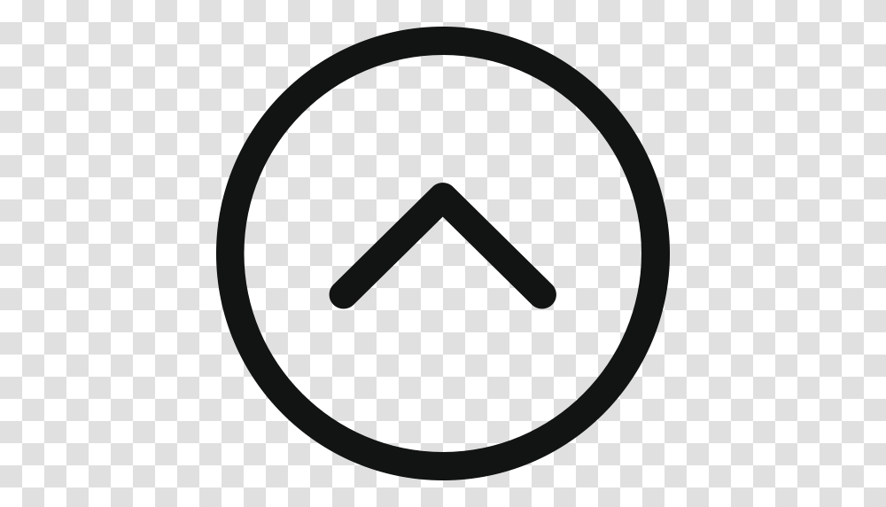 Arrow Arrow Up Chevronupcircle Circle Circle Icon Top Arrow, Logo, Trademark Transparent Png