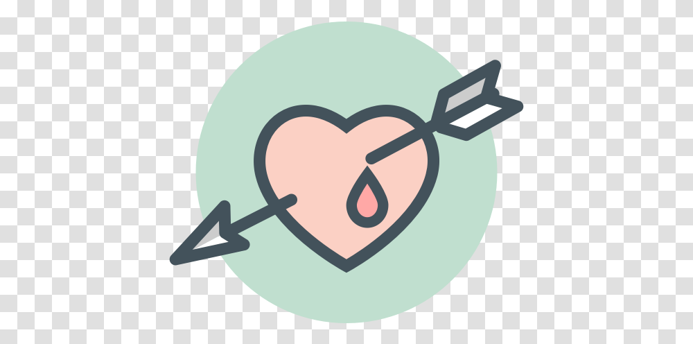 Arrow Bleeding Heart Icon Heart, Face, Photography, Text, Darts Transparent Png