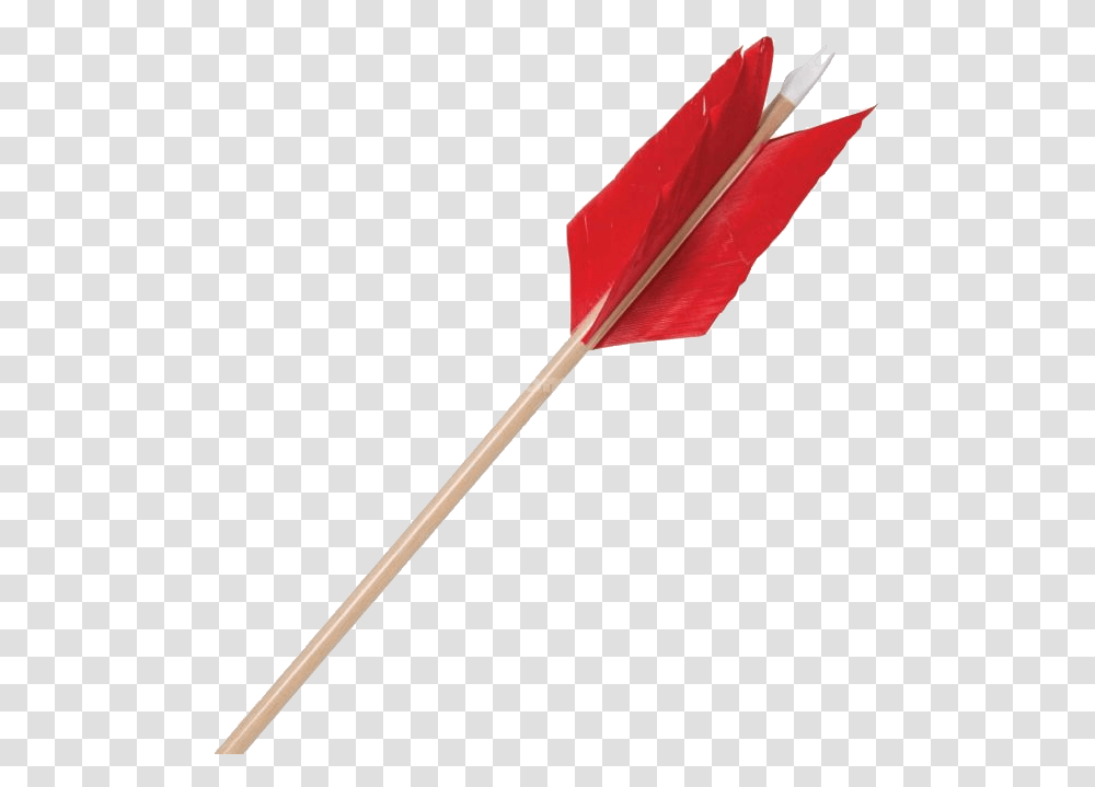 Arrow Bow Red Arrow Fletching Background, Symbol, Weapon, Weaponry, Plant Transparent Png