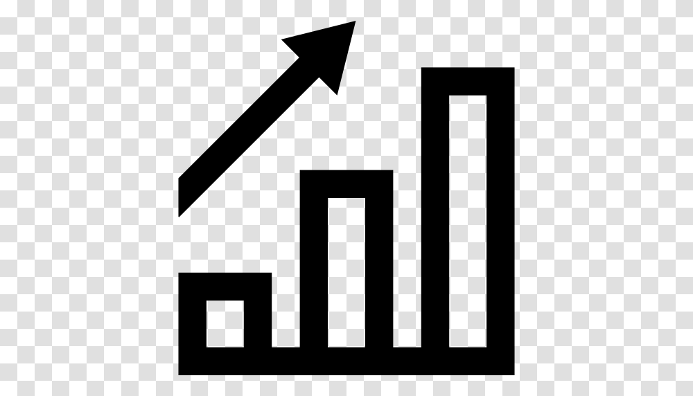 Arrow Business Stats Diagram Statistics Graphic Growth Bar, Gray, World Of Warcraft Transparent Png