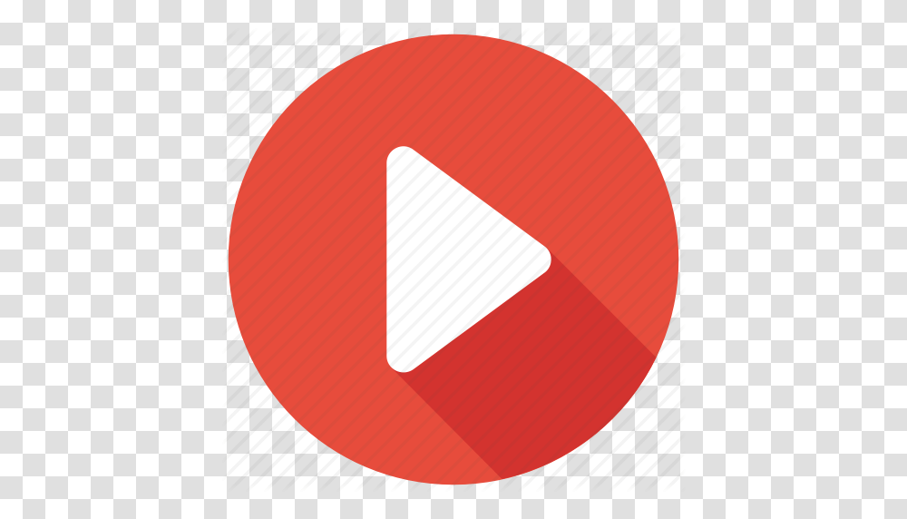 Arrow Button Movie Play Video Icon Icon, Triangle, Tape, Rug Transparent Png