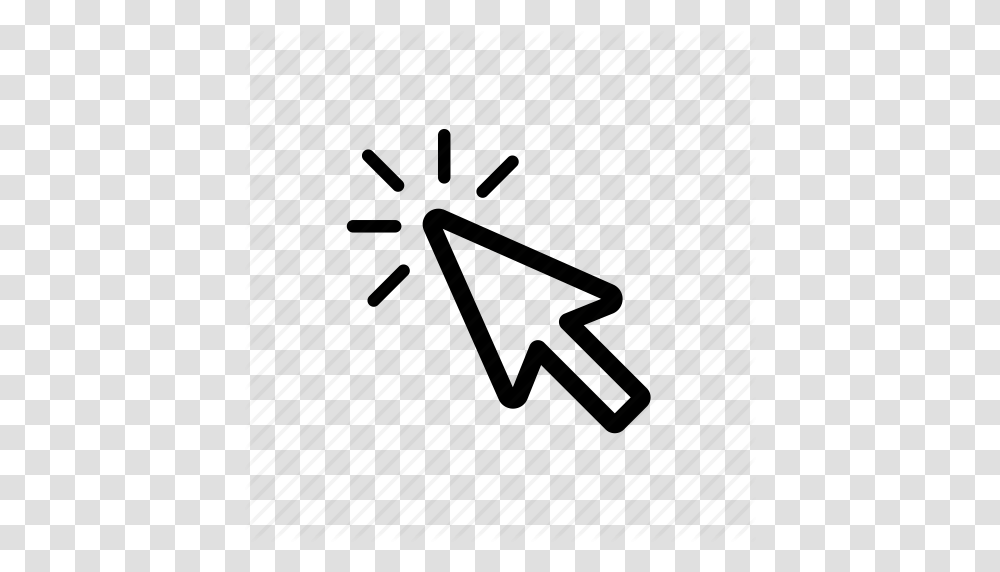 Arrow Click Cursor Interaction Mouse Pointer Select Icon, Triangle, Label Transparent Png