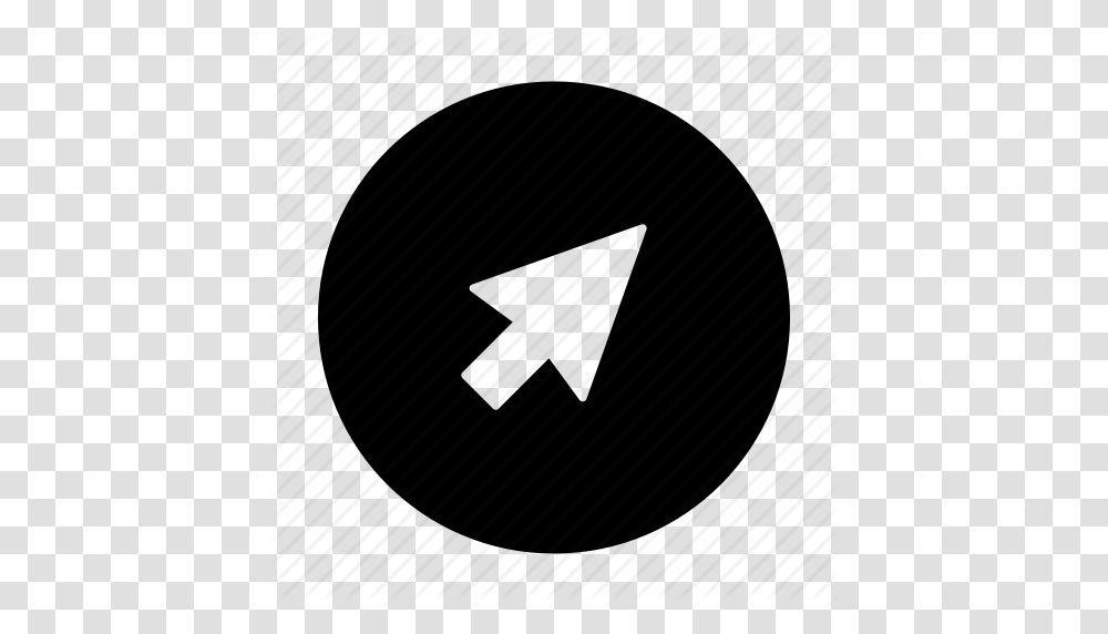 Arrow Click Cursor Mouse Pointer Roundedsolid Icon, Recycling Symbol, Hand Transparent Png