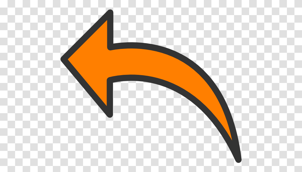 Arrow Clip Art Orange Arrow Cliparts Download 600 Orange Curved Arrow Clipart, Symbol, Axe, Tool, Label Transparent Png