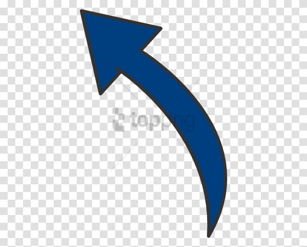 Arrow Clipart Dark Blue Curved Arrow, Label, Number Transparent Png
