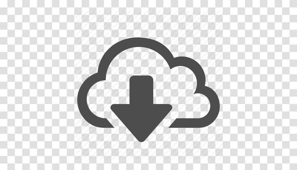 Arrow Cloud Cloud Computing Download Storage Wireless Icon, Electronics, Logo, Trademark Transparent Png