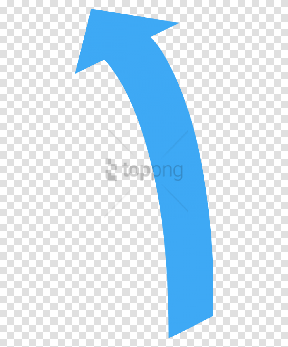 Arrow Curved Blue Arrow Pointing Up, Number, Word Transparent Png