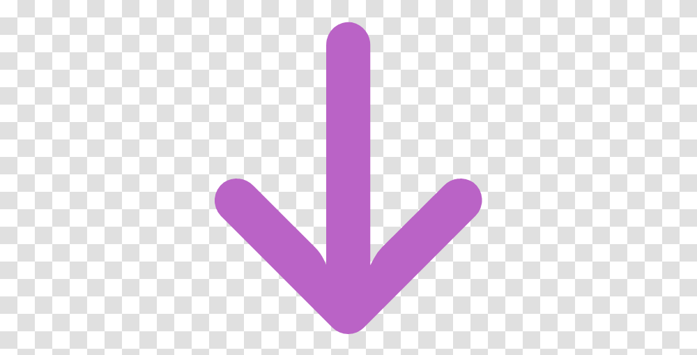 Arrow Down Direction Wayfinding Icon, Symbol, Hook, Anchor, Emblem Transparent Png