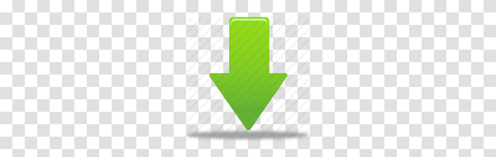 Arrow Down Download Green Arrow Icon, Rug, Logo Transparent Png