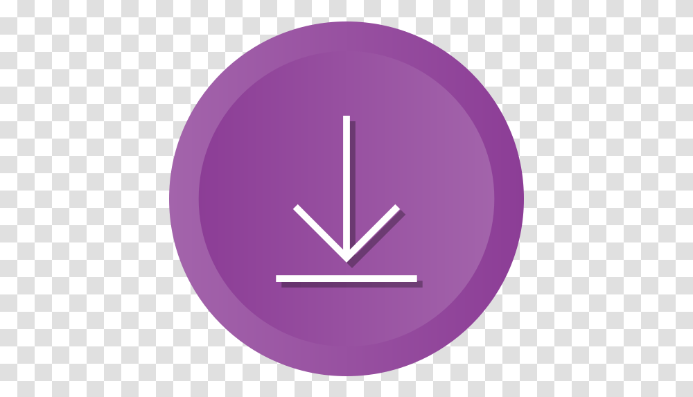 Arrow Down Downloading Storage Download Save Free Icon Vertical, Purple, Sundial, Hook, Anchor Transparent Png