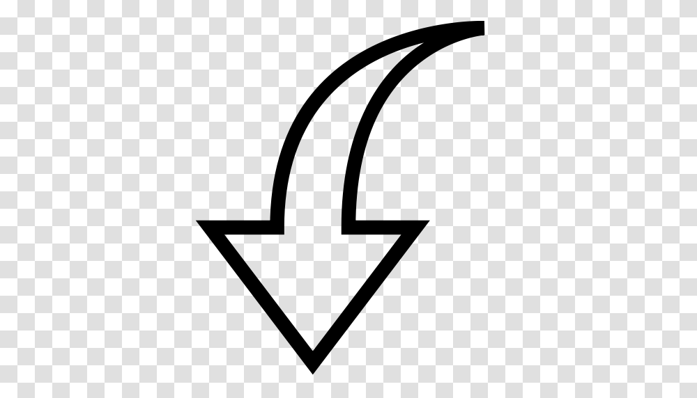 Arrow Down Icon, Gray, World Of Warcraft Transparent Png