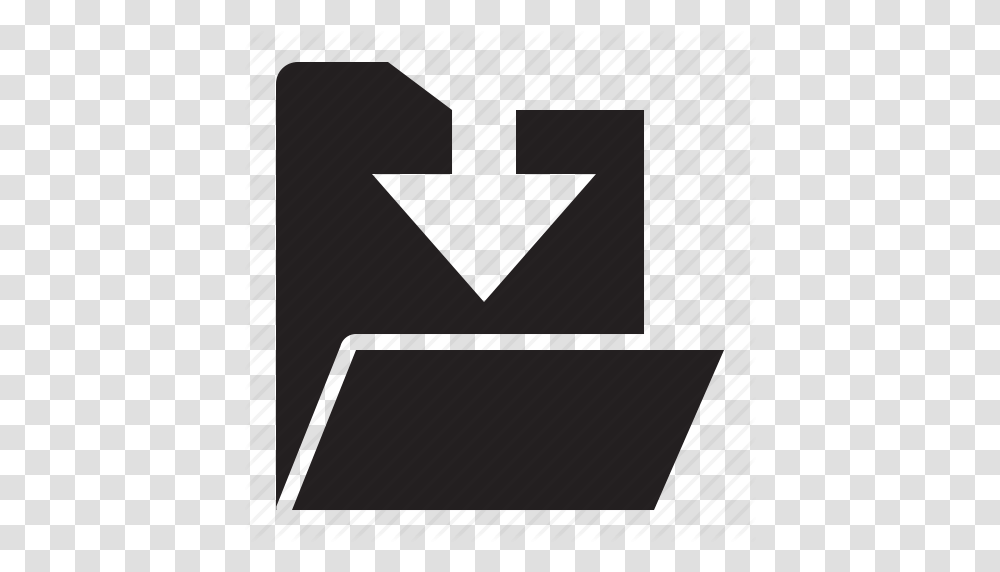 Arrow Download Folder Guardar Save Icon, Mailbox, Letterbox Transparent Png