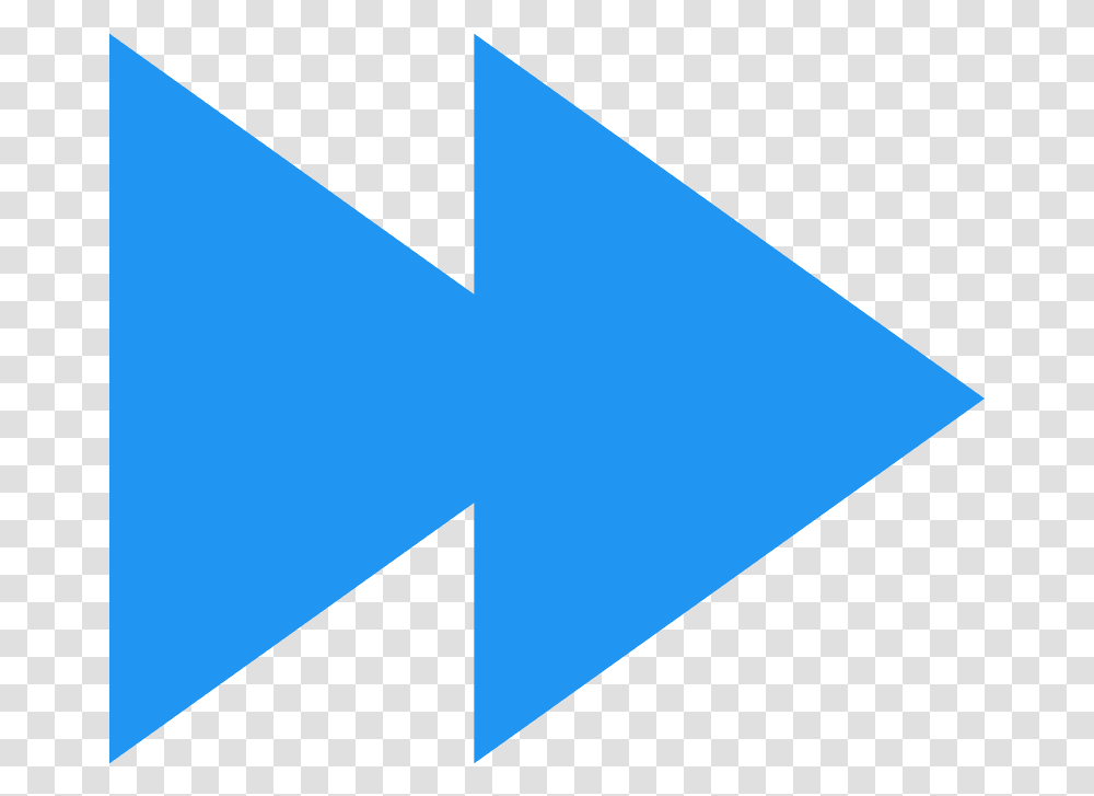 Arrow Emoji Blue Fast Forward Icon, Logo, Trademark, Triangle Transparent Png