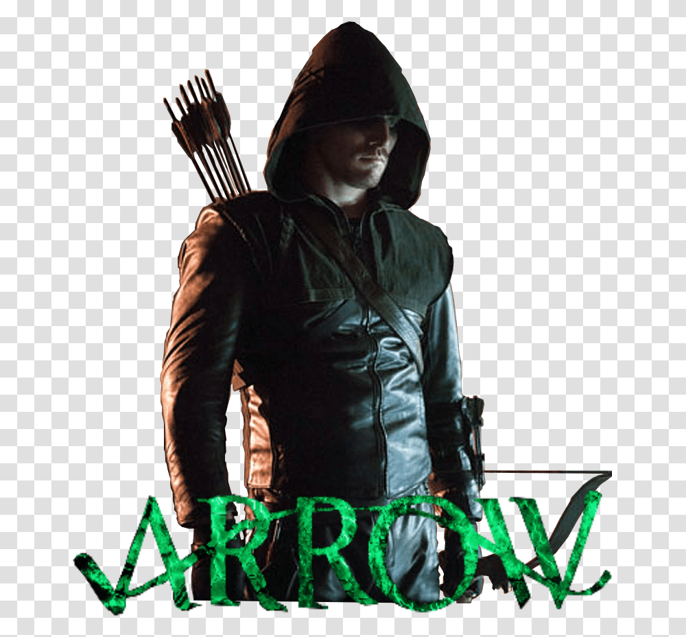 Arrow Executive Producers Talking With Dc Arrow, Clothing, Person, Jacket, Coat Transparent Png