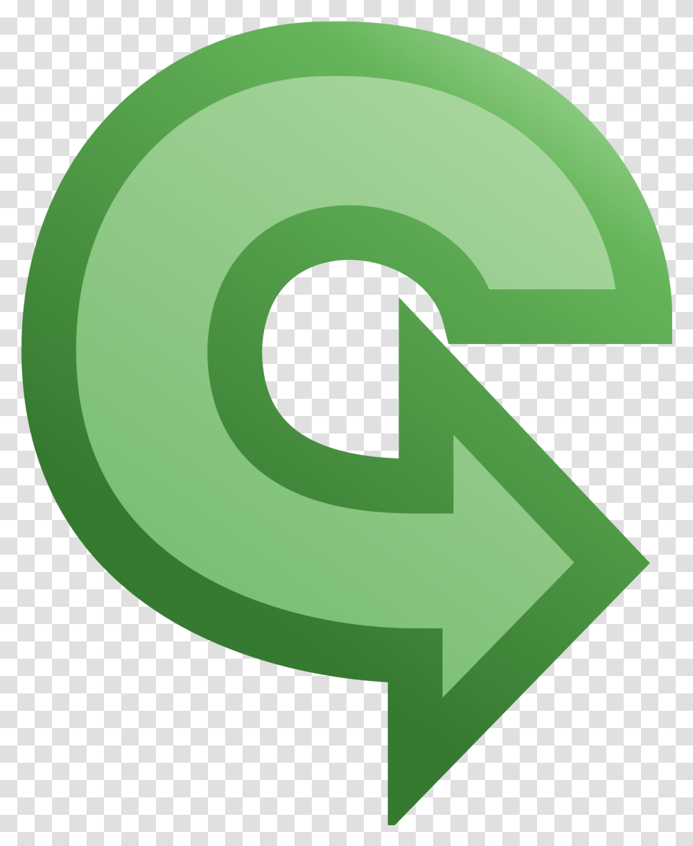 Arrow File Circle, Green, Number Transparent Png
