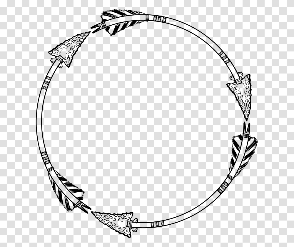 Arrow Frame Arrow Circle Clip Art Free, Moon, Outer Space, Night, Astronomy Transparent Png