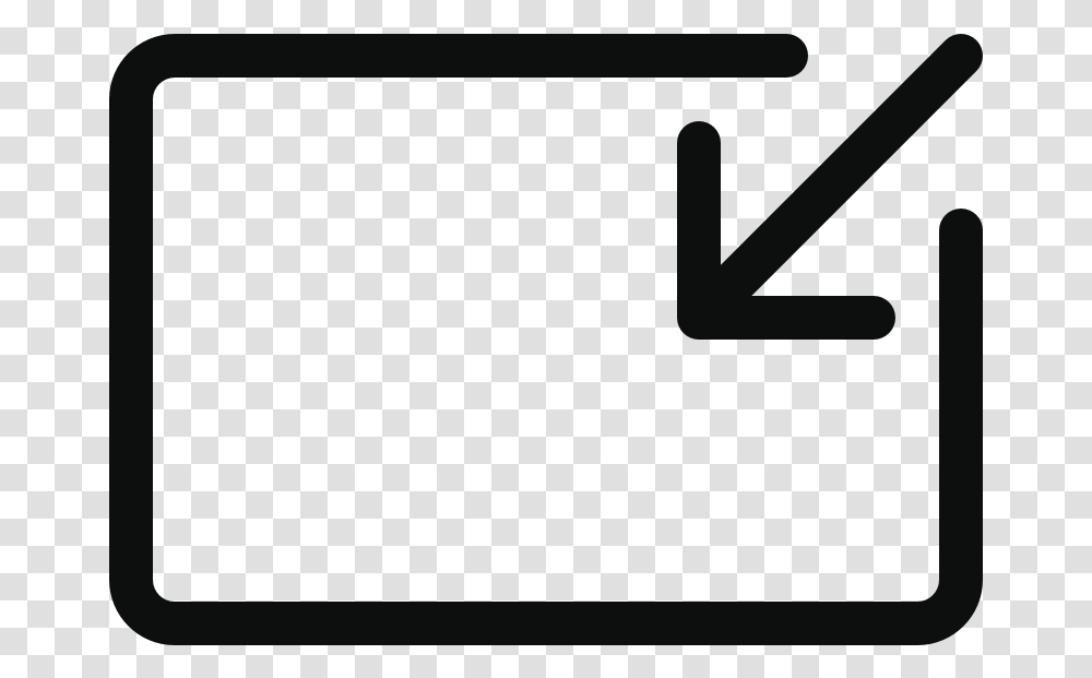 Arrow Fullscreen Box Exit, Number, Alphabet Transparent Png