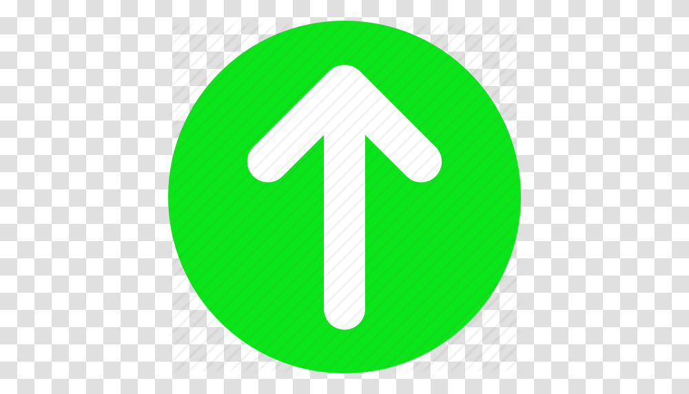 Arrow Green Top Up Icon, Sign, Road Sign, Recycling Symbol Transparent Png