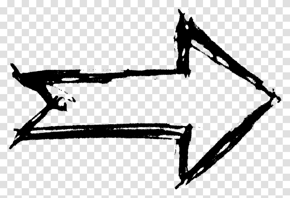 Arrow Hand Drawn, Gray, World Of Warcraft Transparent Png