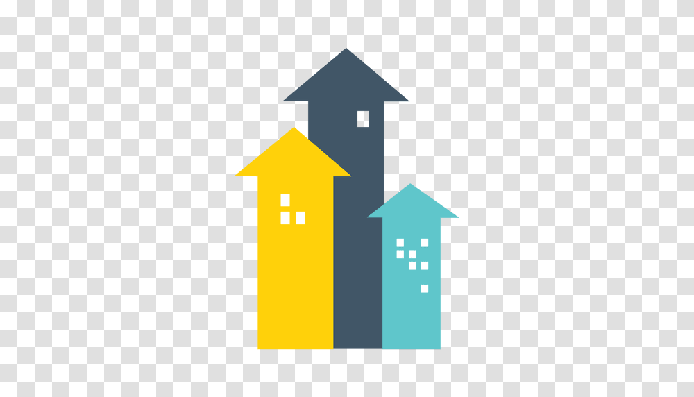 Arrow Houses Real Estate Icon, Number, Green Transparent Png