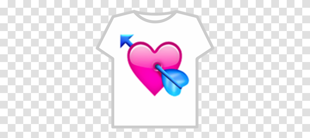 Arrow In Heart Emoji Roblox Emoji De Corazon Con Flecha, Clothing, Apparel, Number, Symbol Transparent Png
